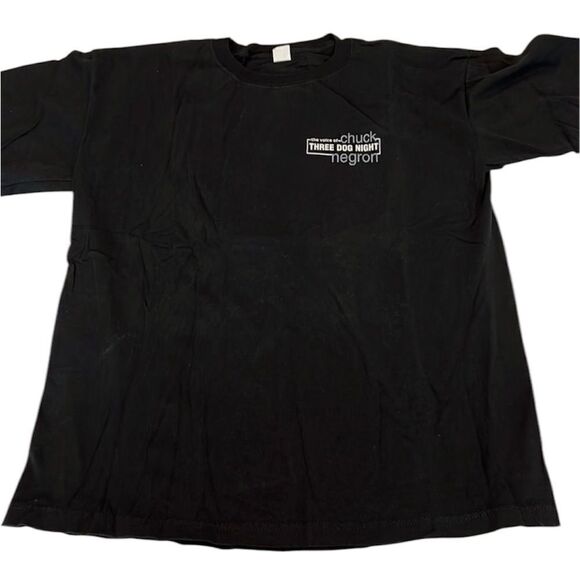 Vintage authentic autographed Chuck NegronT-shirt signed on image mens szXL EVC - Picture 1 of 8